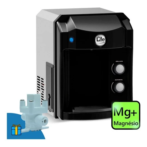 Purificador De Água Top Life Com adiçao de Magnésio Mg Agua Alcalina Ionizada Ozônio Motor Compressor.