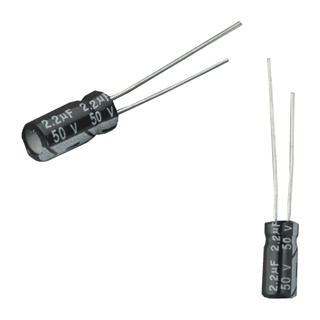 50x Capacitor Eletrolítico 2,2uf x 50v 105º - kit c/50 peças