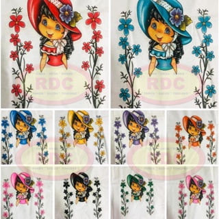 Pano Para Fazer Saia De Crochê Boneca Camponesa - 10 Peças Tamanho Grande 70 x 53 Kit Estampado Bonequinha