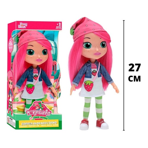 Boneca Moranguinho Na Cidade Grande 27cm Original | Shopee Brasil