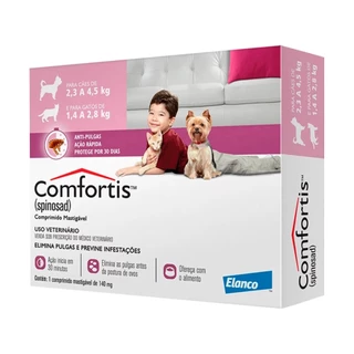 Antipulgas Comfortis 140mg 1 Compr - Elanco