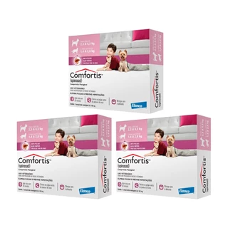 Antipulgas Comfortis 140mg 1 Compr - Elanco - 3 Unidades