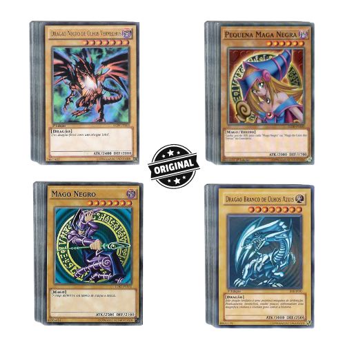 Yu-Gi-Oh Lote de 30 Cartas Yugioh Originais Raras e ou Brilhantes Inclusas