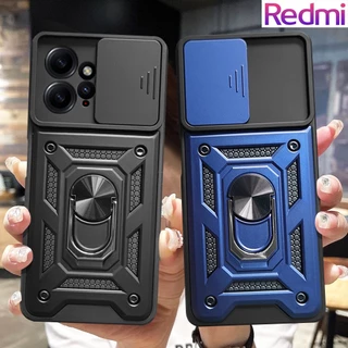 Capa Para Redmi 12 12C 11A 10C 10 9 9A 9C Xiaomi 11T 12T Pro Lente Deslizante Câmera De Proteção De Grau Militar Resistente