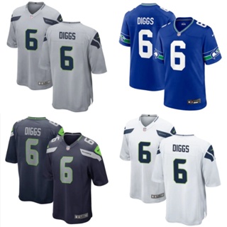 Men's Limited Seattle Seahawks NO.6 Quandre Diggs Color Rush Neon Jersey -  Green