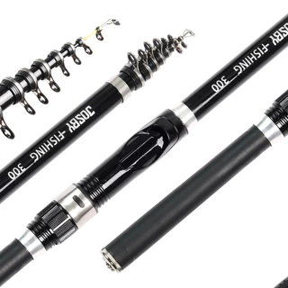 VARA 1.5M 1.8M 2.1M 2.4M 2.7M 3.0M Spinning Telescopic FRP Fishing Rod For Saltwater Portable Ultralight Carp Pole