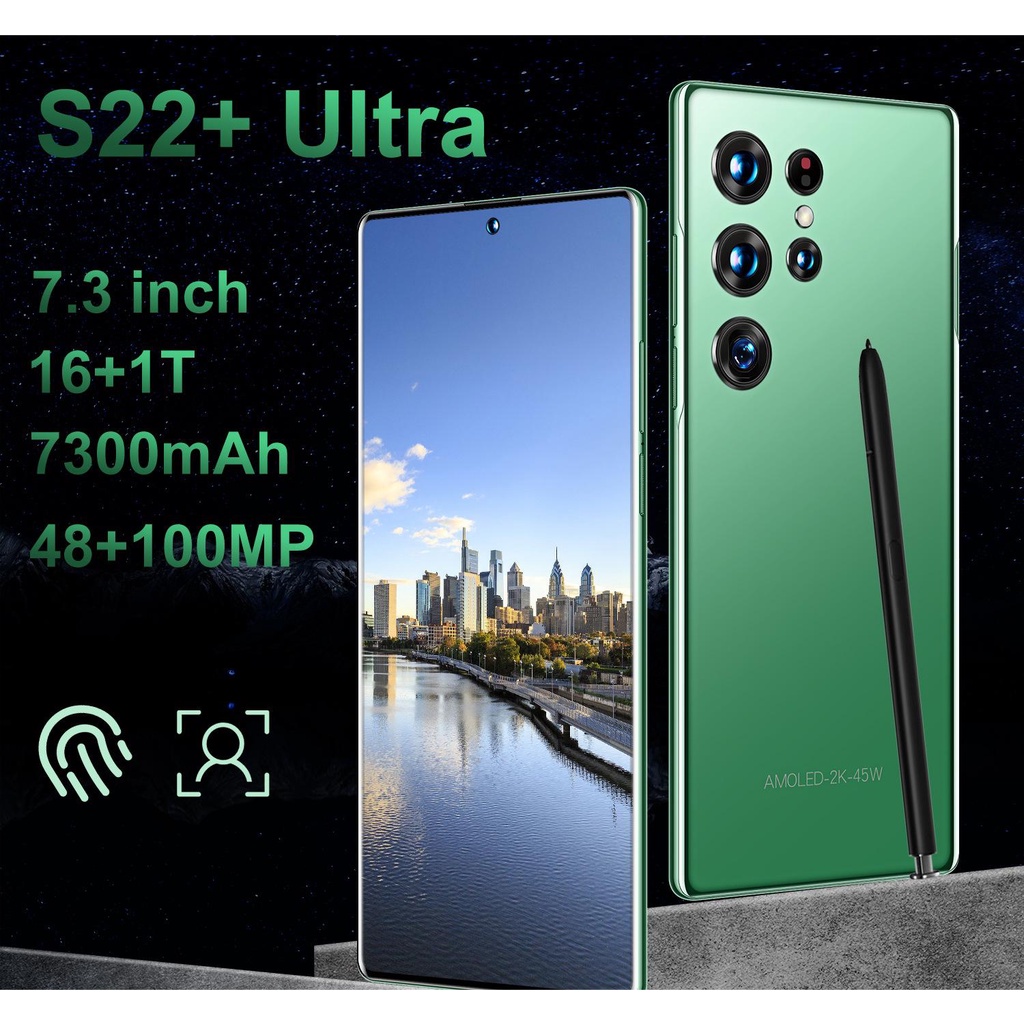 Celular《 Brand 》 New Galaxy S22 Ultra5G S901U1 128/256GB Telefone Celular Original Desbloqueado Octa Core Snapdragon 8 7,3 8GB RAM 50MP & 12MP 10MP NFC