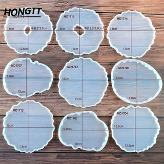 1 Pcs Irregular Coaster Resina Molde De Silicone UV Epóxi Moldes De Para A Tomada De Vinho De Vidro Bandeja De Café Artesanato Jóias Ferramentas