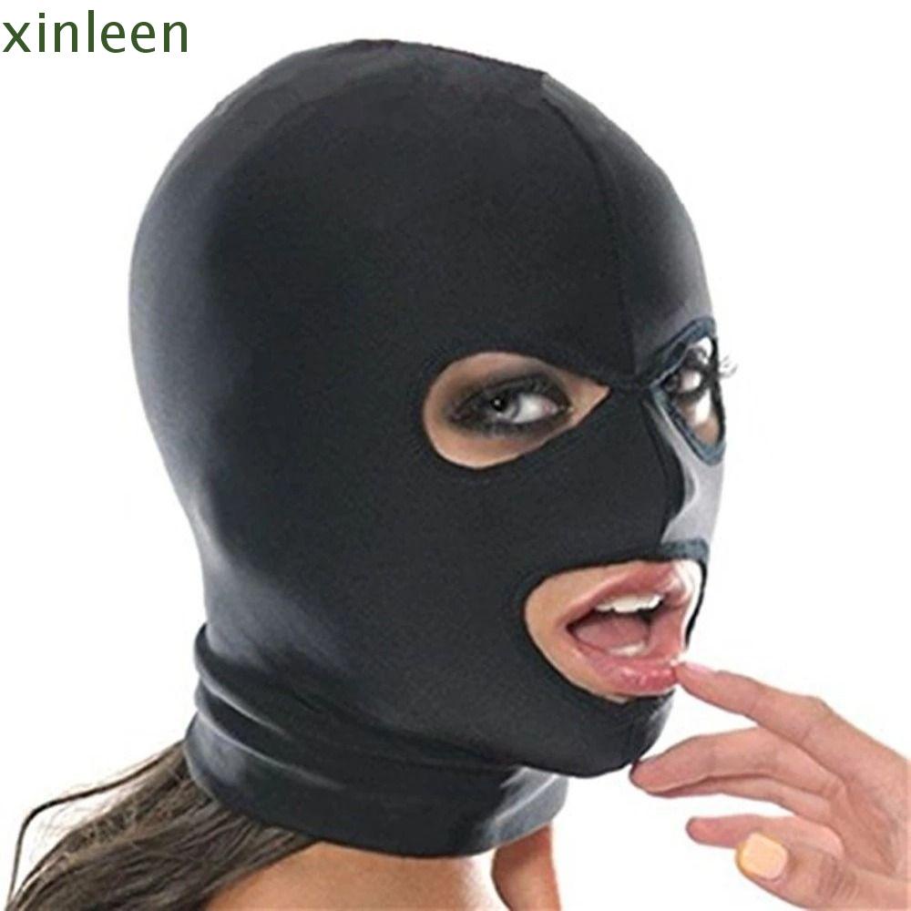 XINLEEN Capa Facial Completa Para Mulheres Máscara De Boca Aberta Cosplay Costume 2 Hole Balaclava Headgear Eye Mask Hat