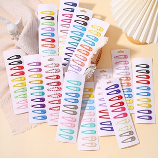 10Pcs/set Colorful Water Drops Hair Clip for Girl Cute Sweet Hairpins Acessórios De Moda Para Cabelo Atacado
