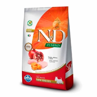 Ração Farmina N&D Pumpkin Cães Adultos Raças Mini Sabor Frango, Abóbora E Romã 2,5kg em Oferta na Shopee