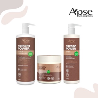 Kit Crespo Power n2 - 3 Itens: Hidratação e Definição Intensas APSE Cosméticos