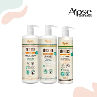 Africa Baobá - Kit 3 Itens para Cachos Brilhantes e Saudáveis APSE Cosméticos