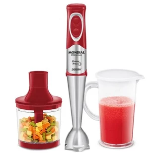 Mixer, Liquidificador, Mondial Power Premium, M-10, 500W, 127 - VERMELHO/INOX