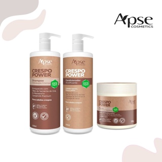 Kit 3 Itens: Força e Definição para Cachos Tipo 4 Crespo Power APSE Cosméticos