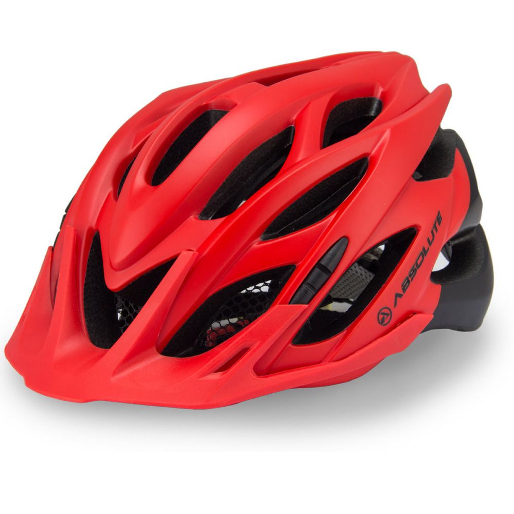 CAPACETE CICLISMO COM LED ABSOLUTE WILD VERMELHO/PRETO M/G (57-61CM ...