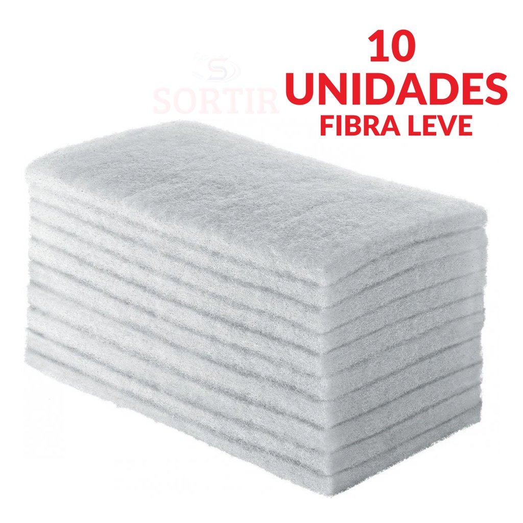 Kit 10 Unidades Buchas De Fibra Limpeza Leve Slim SuperPro Shopee Brasil