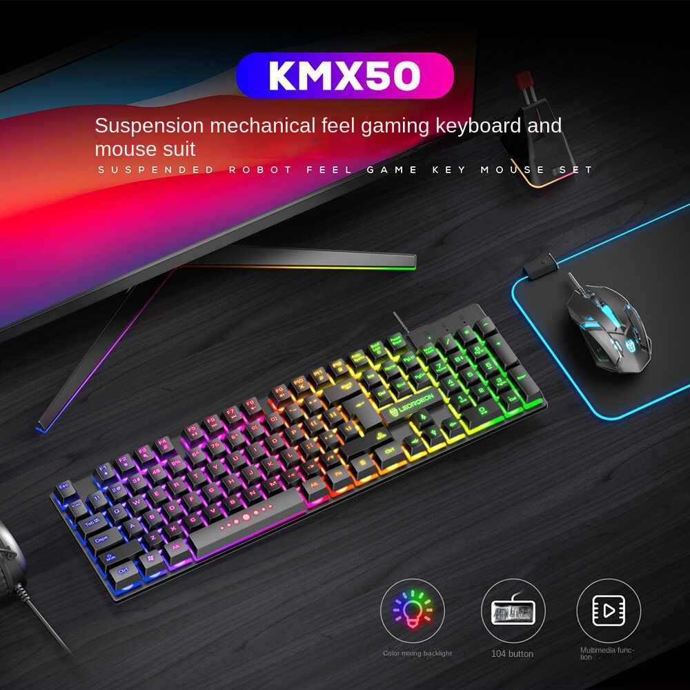 Motor De Caça Transfronteiriço KMX50 Keyboard Mouse Game Set Business ...