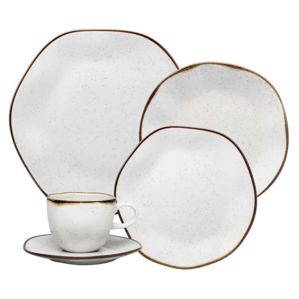 Aparelho de jantar Maresia 20 pçs Porcelana Oxford