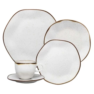 Aparelho de jantar Maresia 20 pçs Porcelana Oxford
