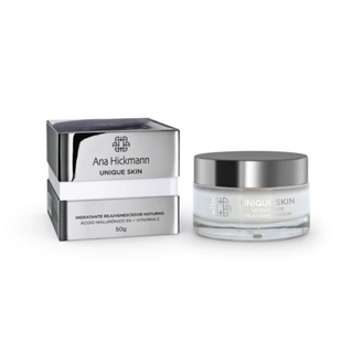 Hidratante Facial Acido Hialuronico e Vitamina E Rejuvenescedor Noturno Hidratacao Profunda Previne Rugas e Anti-idade