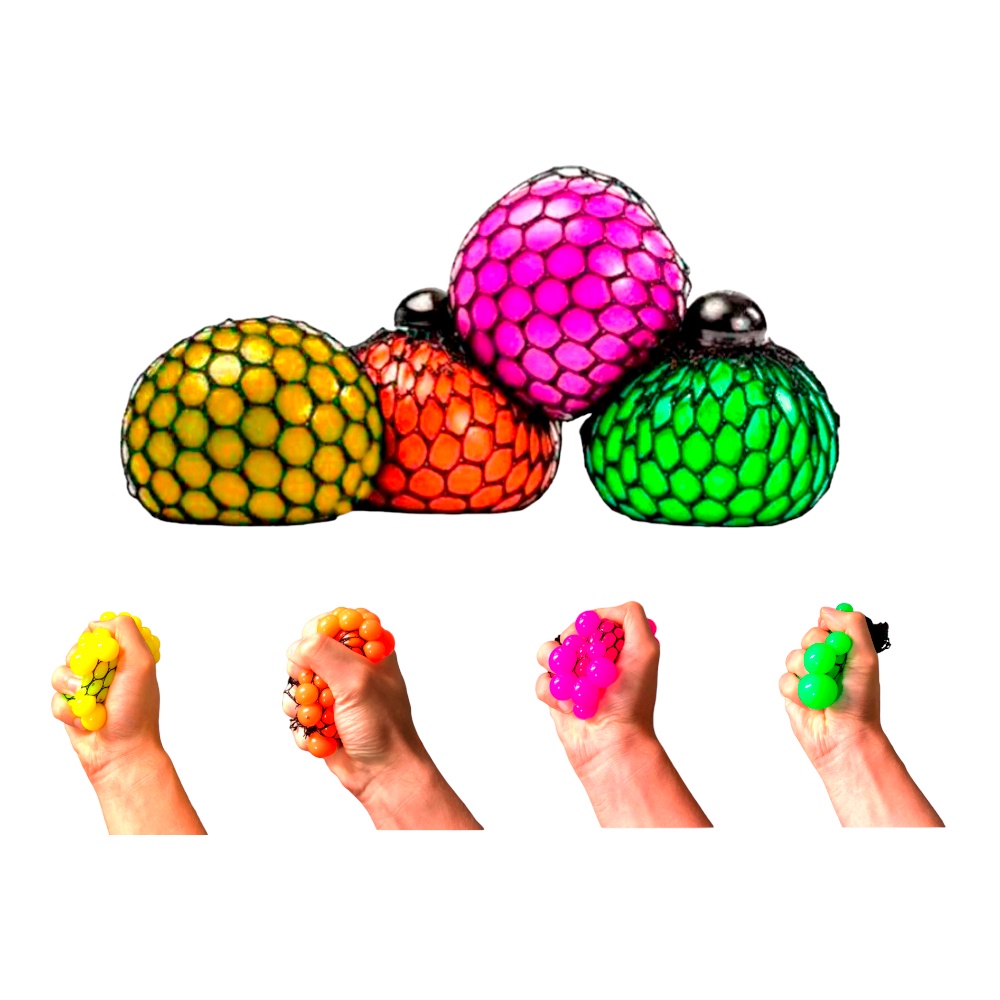 2 pezzi di esercizi per le dita, trainer per la forza della presa delle dita divise, set di palline antistress per la mano, per l'allenamento di riabilitazione della mano (lago blu, arancione