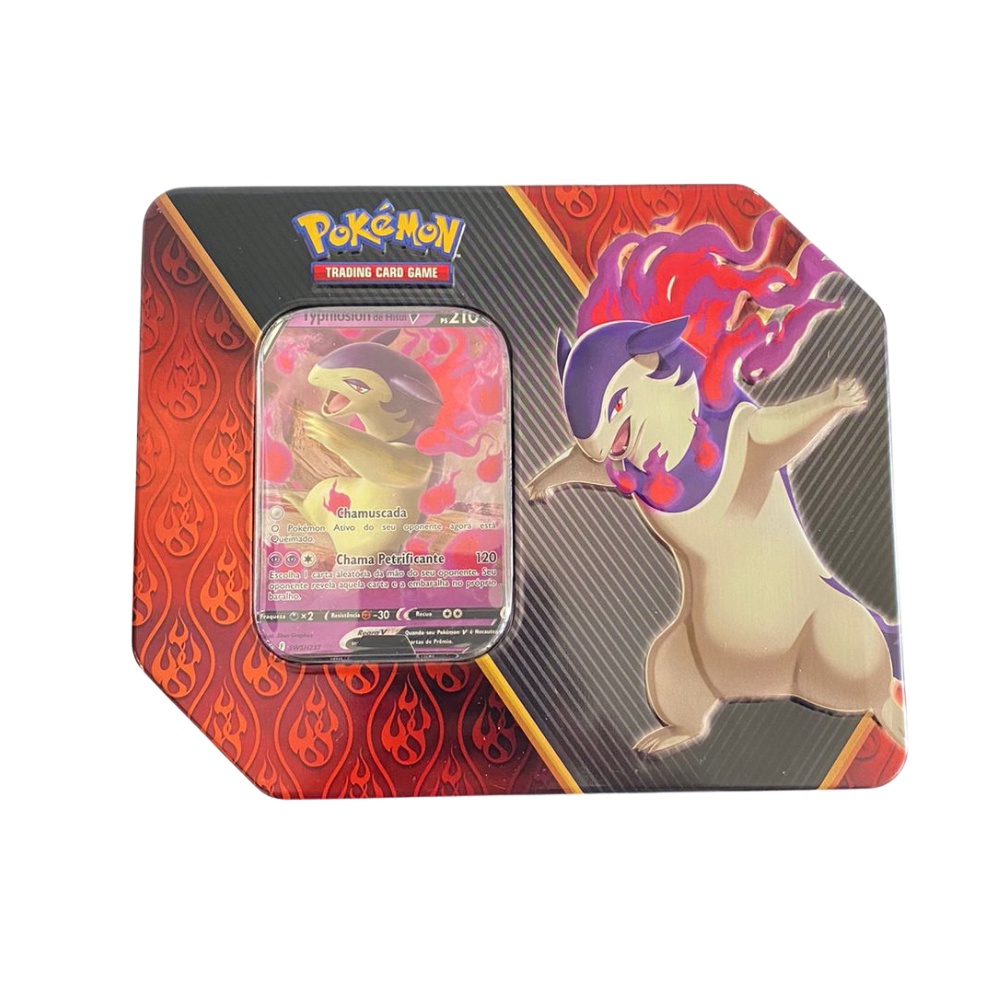 Lata Jogo Carta Pokémon Poderes Divergentes Hisui V Copag