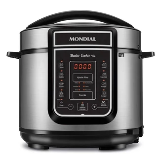 Panela Elétrica de Pressão Mondial Digital Master Cooker 5L PE-38 Preta 220V