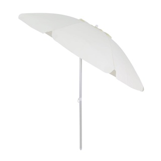 Guarda-Sol Articulado em Bagum Haste de Aluminio 2,0m Branco
