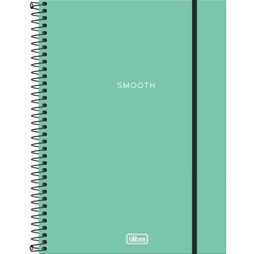 Caderno Espiral Capa Plástica 1/4 (Pequeno) Sem Pauta Neon Turquesa 80 Folhas Tilibra