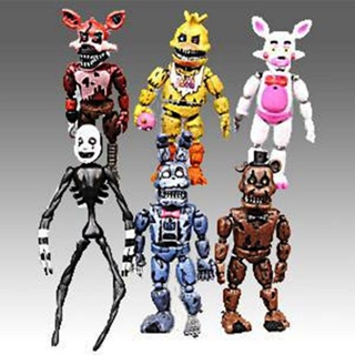 Bonecos do jogo Five Nights 11 – 13 cm, edição de luz negra