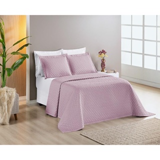 Cobre Leito Colcha Padrao 3 Pcs Favo Bliss Matelado Piquet