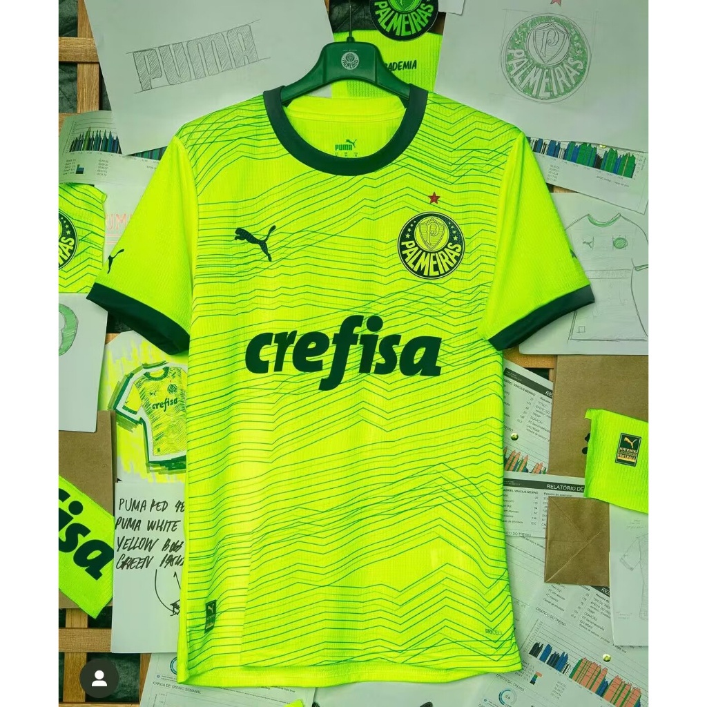 Camisa Pré Jogo Palmeiras 2023/2024 Branca Torcedor Puma Masculina