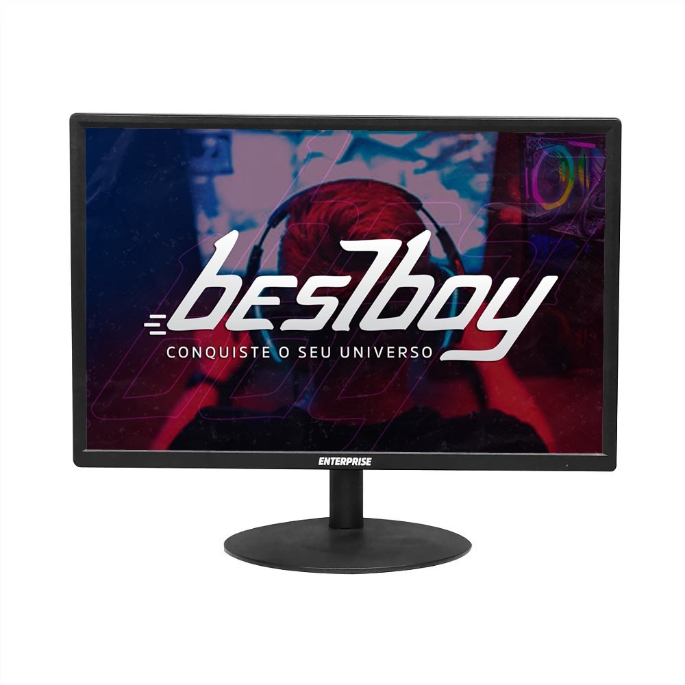 Monitor Led 19 Polegadas Tronos M19wr Slim Widescreen 60hz Hdmi Vga Preto