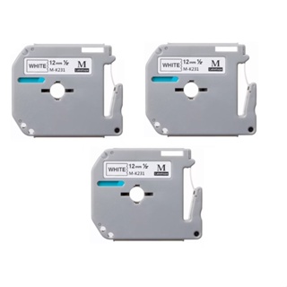 Kit 3x Fita Compativel Evolut Mk-231s M-k231s 12mm P/ Brother Pt 80 70 90