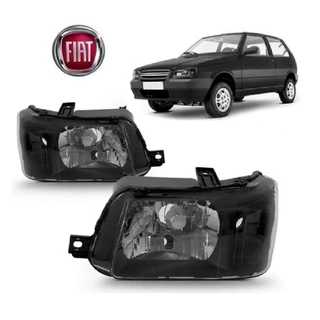 FAROL FIAT UNO 2004 ATE 2013 MASCARA NEGRA (PAR)
