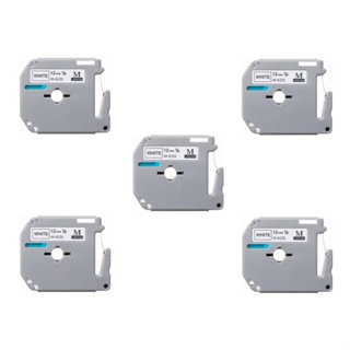 Kit 5x Fita Compativel Evolut Mk-231s M-k231s 12mm P/ Brother Pt 80 70 90
