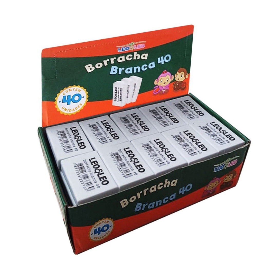 Borracha Branca Numero 40 Cx Com 40 Un Leo leo Atacado