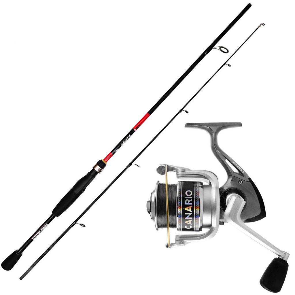 Kit canário 20 com linha + vara ágata carbono