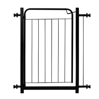Portão Pet 68x70cm Proteção Bebê Criança Cão + Extensor 05cm Small Preto