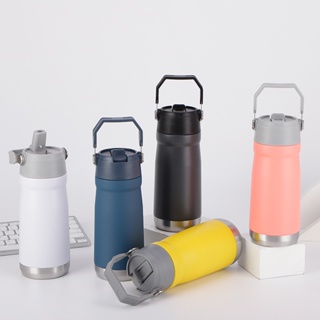 Garrafa térmica de aço inoxidável de alta qualidade com logotipo portátil vácuo garrafa isolada Tumbler com alça garrafa térmica 550ml