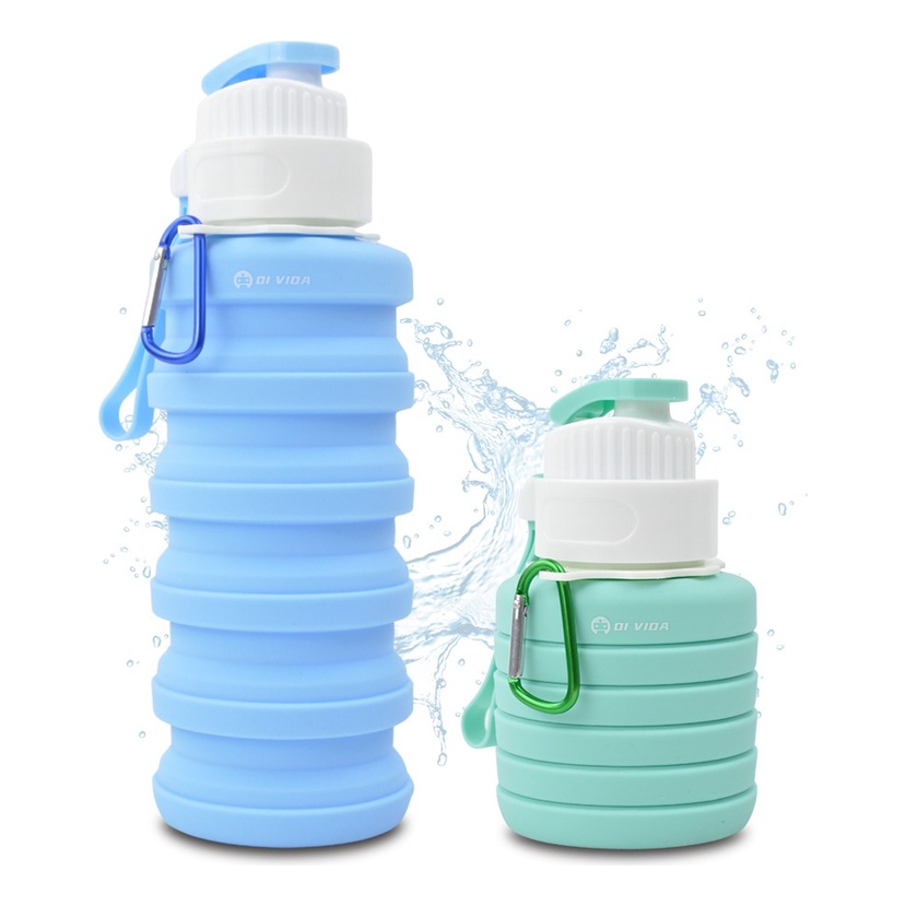 Garrafa De Agua Dobravel Retratil Silicone Resistente 500ml Shopee Brasil