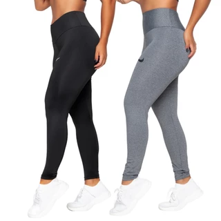 Kit 2 Calças Legging Feminina Suplex Cintura Alta e Zero Transparência