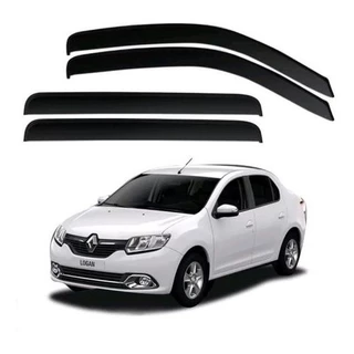Calha de Chuva Defletor Renault Logan 2014 a 2022 4 Portas Ecoflex