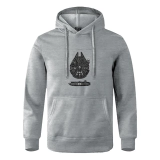 Moletom Masculino e Feminino Star Wars Mod 1 Com Capuz Tecido Blusa De Frio Plus size BF