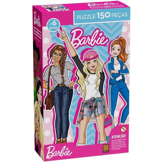 Quebra-Cabeça Barbie para Colorir Xalingo - xalingo