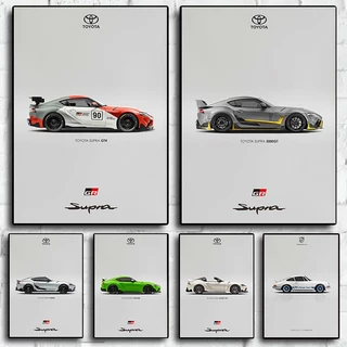 Pôster De Carro Supra GR Carros Esportivos Rápidos E Furiosos GTR Racing Car Canvas Pintura Racer Motorsport Room Arte De Parede Decoração De Casa