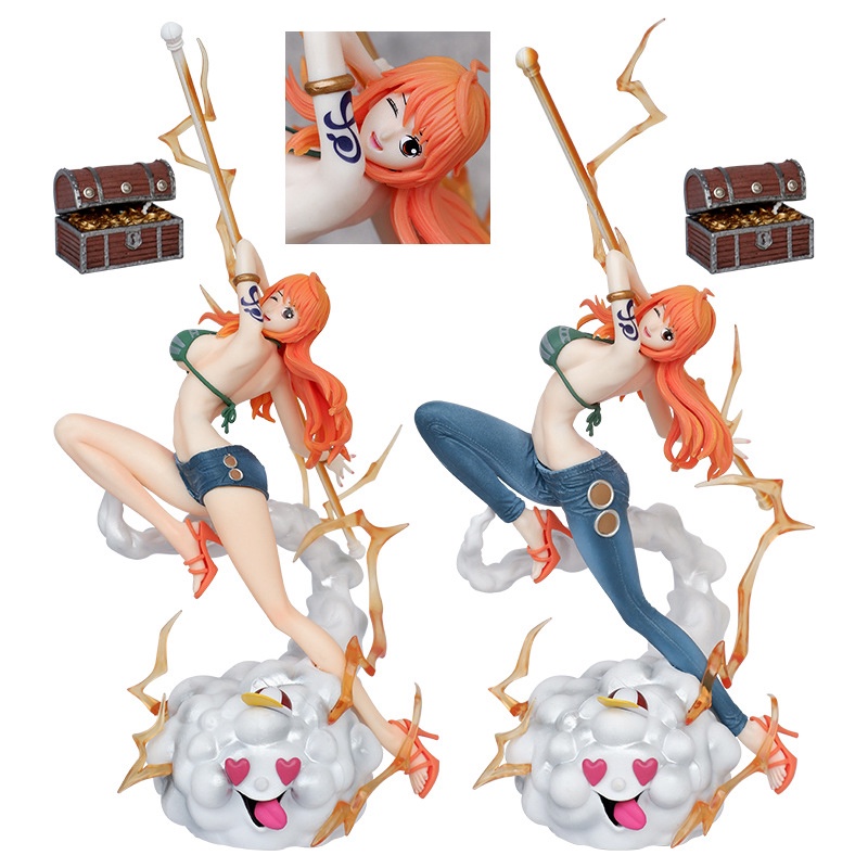 Anime One Piece Nami Pvc Ação Figura Modelo De Brinquedo