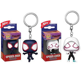 Aranha Milhas Morales Peter Parker GWEM Chaveiro Pingente Figura De Ação Anime Bonecas Modelo Brinquedos Para Fãs