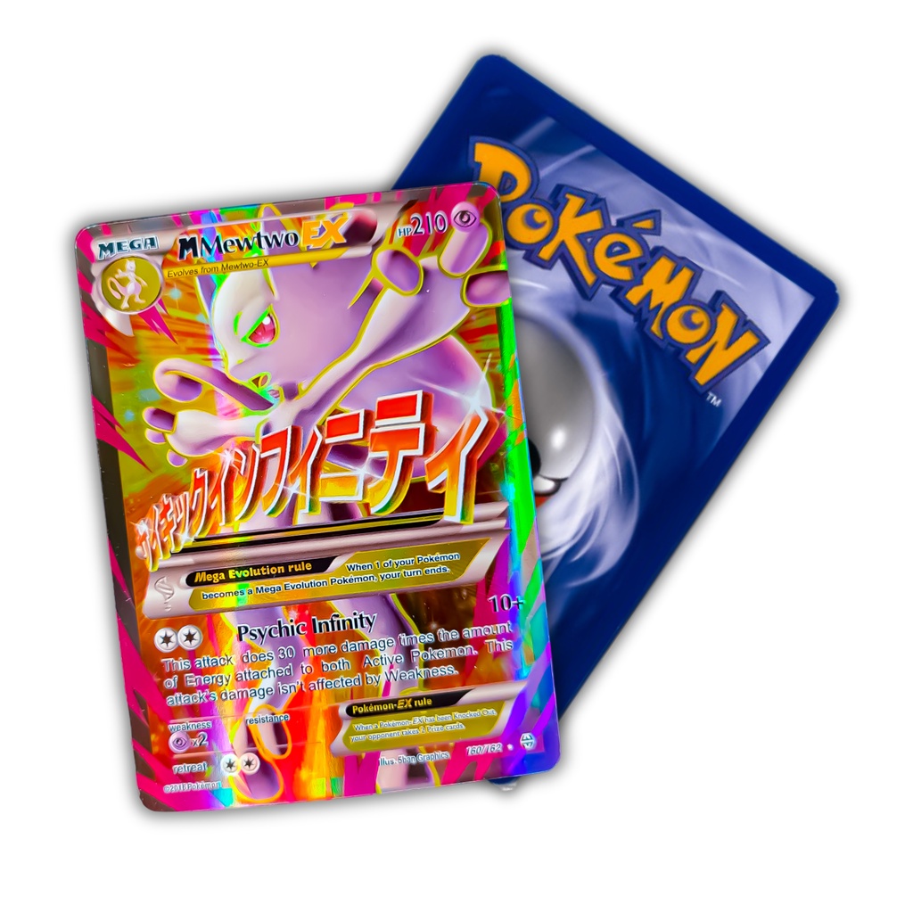 Carta Pokemon Mega Mewtwo Y Full Art / Cartinha Mega Mewtwo